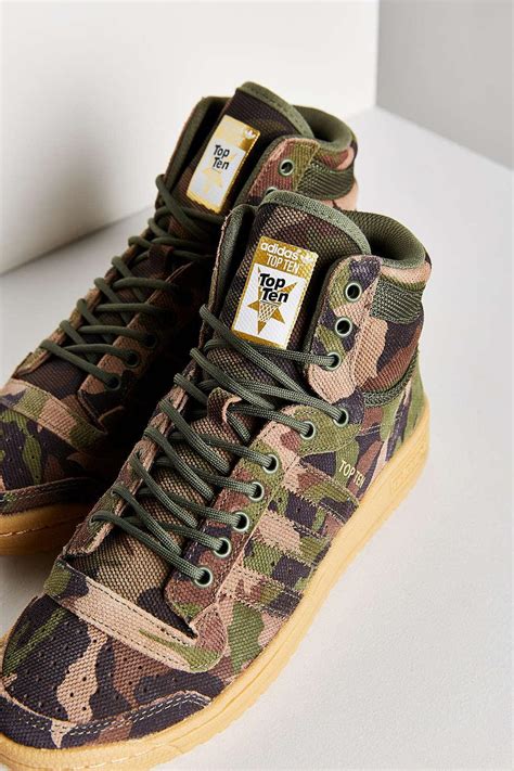 adidas camo high top shoes.